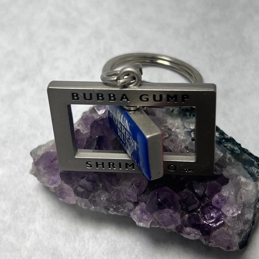 Bubba Gump Shrimp Co Keychain Forrest Gump Run Stop Breckenridge Souvenir